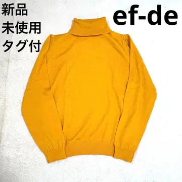 에프데 머스타드 터틀넥 니트