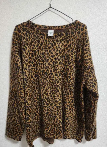 South2 West8 레오파드 무늬 M 사이즈 긴팔 티셔츠