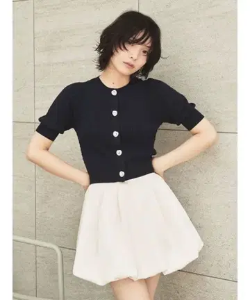 LILY BROWN 벌룬 미니 스커트 OWHT