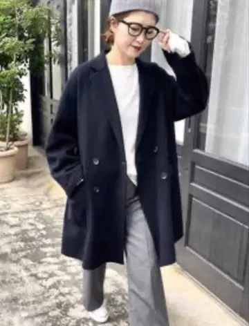 Spick and Span W/Ny 더블 브레스트 리버 코트