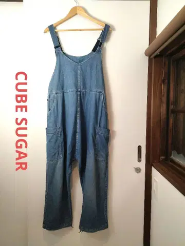 CUBE SUGAR (큐브 슈가) 데님 살로펫 오버롤 M