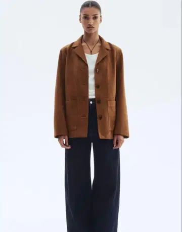 택 포함 새상품 H&M 스웨이드 자켓 S 사이즈