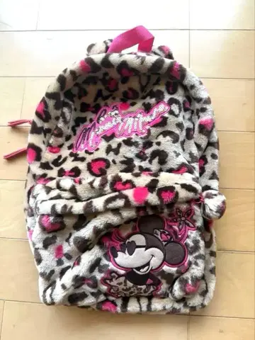레어 미니 마우스 레오파드 백팩