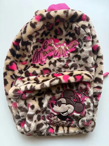 레어 미니 마우스 레오파드 백팩