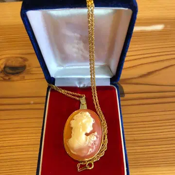 카메오 펜던트 목걸이 골드 도금