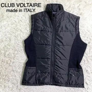 [ 이탈리아제 ] CLUB VOLTAIRE 블랙 컬러 다운 베스트