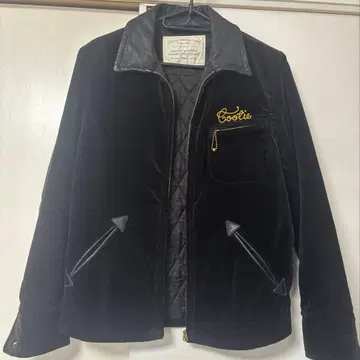 COOTIE 코듀로이 자켓 옷깃 가죽