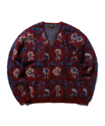 [ 미사용 ] BEAMS PLUS 보타니컬 자카드 가디건 M