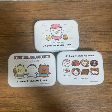 농담곰 다로와이요 콜라보 캔만 3개 세트 나가노의 곰