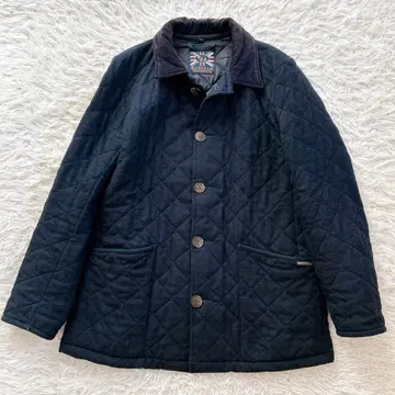 라벤햄 퀼팅 자켓 옷깃 코듀로이 울 영국제