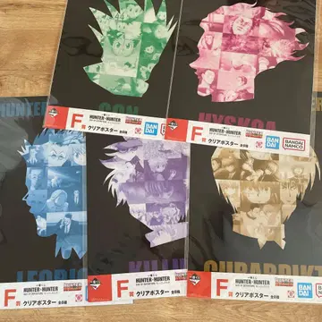 HUNTER x HUNTER 클리어 포스터 5장 세트