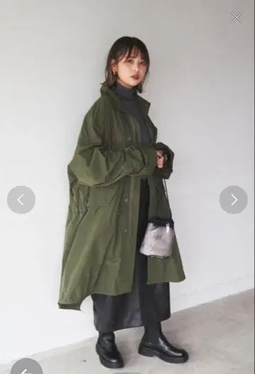 coen 올리브 발수 모즈 코트