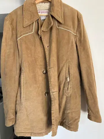 구제 McGREGOR 스웨이드 자켓 40 사이즈 베이지