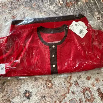 새상품 하이쇼쿠 크루 가디건 레드 빨간색