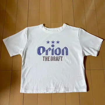 오리온 맥주 큐빅 T셔츠 화이트 스파이럴 걸