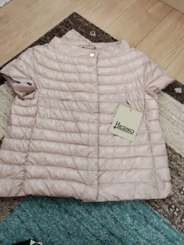 Herno 핑크 퀼팅 베스트