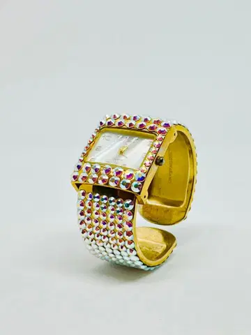 JIMMY CRYSTAL New York 손목시계 WJ390 Gold