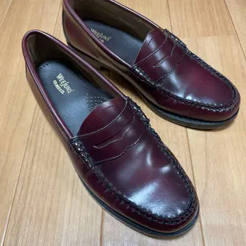 새상품급 G.H.BASS 코인 로퍼 23 페니 로퍼 버건디