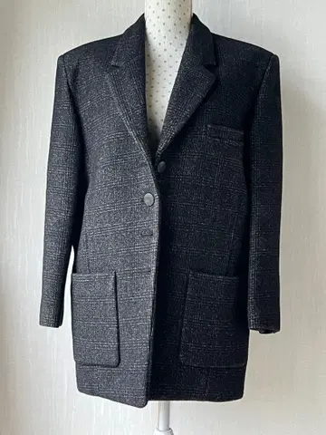 LAUTREAMONT 80년대 로트레아몽 트위드 자켓 새상품급