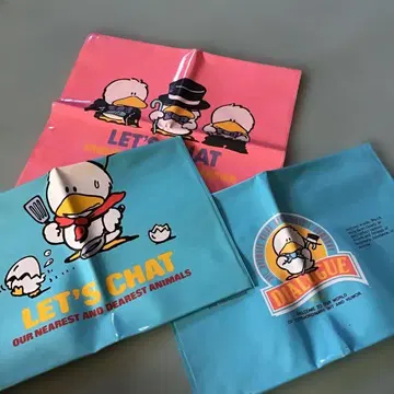 쇼와 레트로 팬시 캐릭터 비닐 케이스 렛츠 채팅