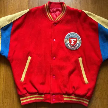 FRENSHAM COLLECTION 와펜 양면 바시티 자켓