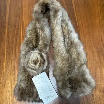 러시안 블루 머플러 브라운 10 x 80cm