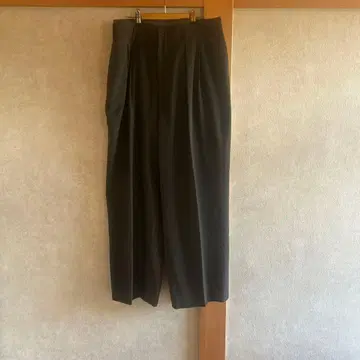 요건 레일 울 팬츠 L