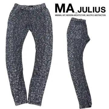 새상품급 MA_JULIUS 율리우스 아크릴 모헤어 저지 니트 팬츠