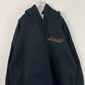 USA 구제 의류 gildan 기업계 맨투맨 자수 후드티 블랙