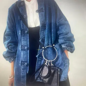 antiqua 데님 자켓 차이나 버튼 F 사이즈