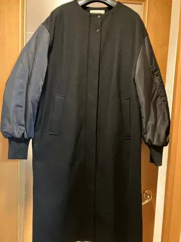 RISM 롱 코트 블랙