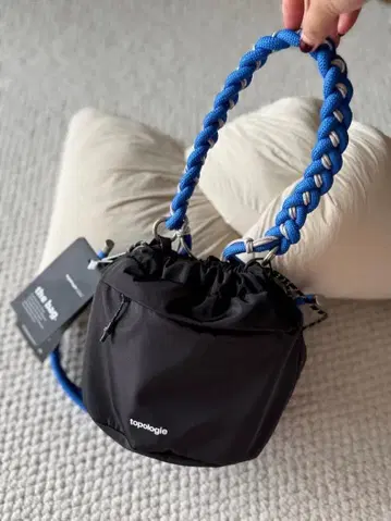 topologie 뜨개질 핸들 숄더백