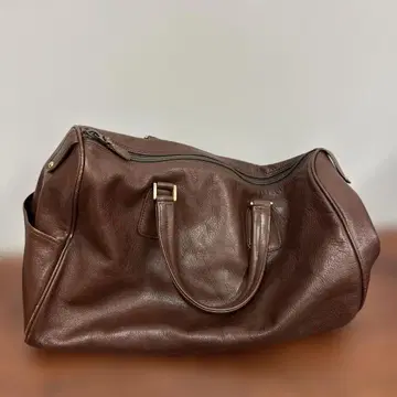 고급 가죽 사용 MARUEM 말 브라운 백 대용량