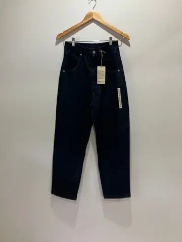 무인양품 나무 열매에서 만든 카폭 혼방 데님 배럴 팬츠 S