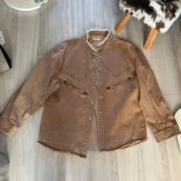 knuth marf 데님 자켓 가죽