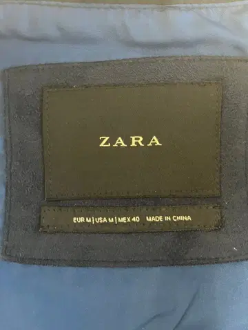 ZARA 네이비 스웨이드풍 자켓 M