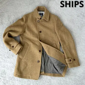 SHIPS 울 코트 베이지 M 사이즈 두툼한 P 코트