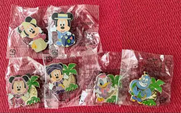 미키 미니 데이지 핀 배지 6개 세트