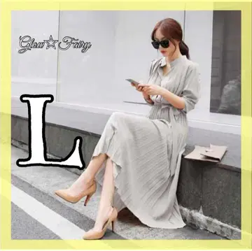 롱 원피스 여성용 긴팔 깔끔한 하이웨스트 드레스 롱 기장