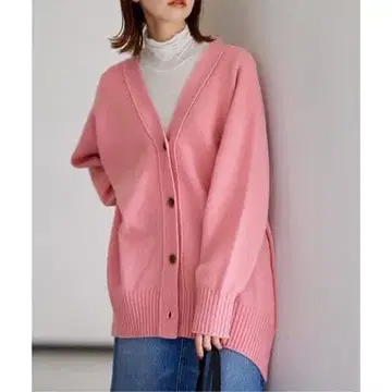 [ 저널 스탠다드 ] 울 캐시미어 홀 가먼트 V넥 가디건