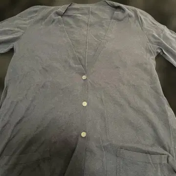 폭시 네이비 긴팔 롱 가디건 사이즈 38