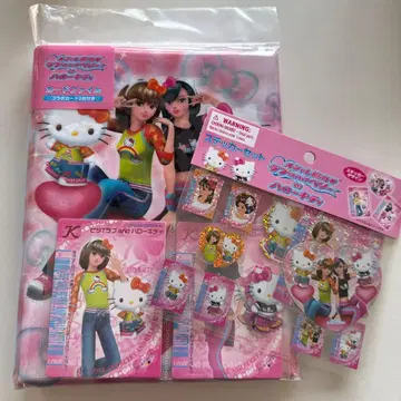 오샤레마녀 러브 and 베리 x 헬로키티 카드 파일 & 스티커 세트