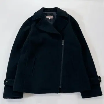 새상품급*맥레거 숏 자켓 아우터 샤기 체크 L 네이비