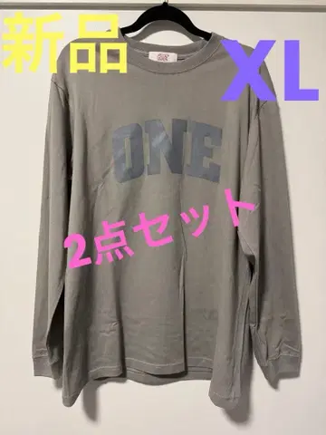 ONE 그레이 긴팔 티셔츠 XL 숏팬츠 XL