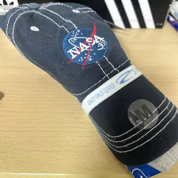 NASA 로고 자수 네이비 캡 & 셔츠