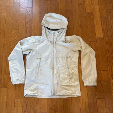 새상품급 mont-bell 레인트레커 자켓 아이보리 M