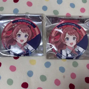 핫케이지마 시 파라다이스 콜라보 하나미 사키 칸 뱃지 x 2