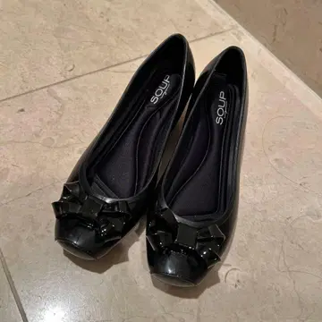 귀여운 레인 슈즈 사이즈 S 리본