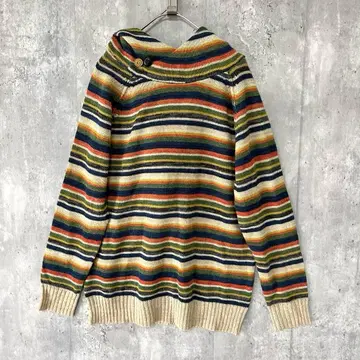 in the groove 숄카라 니트 후드 부착 보더 울