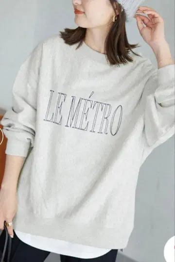 LE METRO 맨투맨 슬로브 이에나